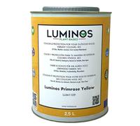 Luminos LUM 1109 - PRIMROSE YELLOW - Lasur al Agua basado en Biopolimeros. Protector Para Madera Exterior - Amarillo Onagra 2.5L