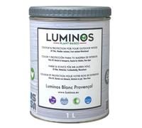 Luminos LUM1100 - BLANC PROVENZAL -Lasur al Agua basado en Biopolimeros. Protector Madera Exterior - Blanco Provenza 1L
