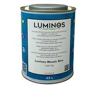 Luminos LUM1104 - MOSAIC BLUE - Lasur al Agua basado en Biopolimeros. Protector Para Madera Exterior - Azul Mosaico 2.5L