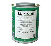 Luminos LUM1105 - EMERALD GREEN - Lasur al Agua basado en Biopolimeros. Protector Para Madera Exterior - Verde Esmeralda 2.5L