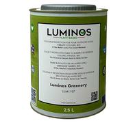Luminos LUM1107-GREENERY- Lasur al Agua basado en Biopolimeros. Protector Para Madera Exterior - Verde Hierba 2.5L