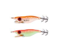 Luminoso Camarones en Forma de señuelos de Pesca Realista Swimbait Bionic con Ganchos de Aguja de Calamar de Doble Fila para Pesca en el mar Calamar Pulpo Bass Minnow Cigüeñal Cigüeñal