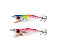 Luminoso Camarones en Forma de señuelos de Pesca Realista Swimbait Bionic con Ganchos de Aguja de Calamar de Doble Fila para Pesca en el mar Calamar Pulpo Bass Minnow Cigüeñal Cigüeñal