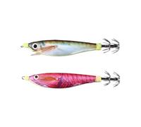 Luminoso Camarones en Forma de señuelos de Pesca Realista Swimbait Bionic con Ganchos de Aguja de Calamar de Doble Fila para Pesca en el mar Calamar Pulpo Bass Minnow Cigüeñal Cigüeñal