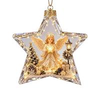 Luminoso con Cuento Navideño Decoración Navideña Estrella de Puntas | Mini para Árbol con Escena Navideña para Decoradores Inquilinos Hogar Oficina Piso Salón Estudio Aula Fiestas