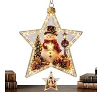 Luminoso con Cuento Navideño Decoración Navideña Estrella de Puntas | s LED para Árbol Festivo Para Propietarios Hogar Oficina Apartamento Salón Dormitorio