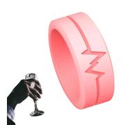 Luminoso De Silicona - Banda Luminosa Heartbeat ECG, Joyería Rosa Para Mujer | Azul Rosa Gris, En Característica Oscura, Uso Cómodo Flexible Para Supervivencia Al Aire Libre Escenario De Uso Di