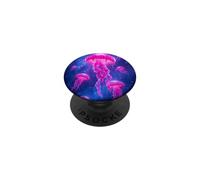 Luminoso Galaxy Medusa Diseño Cósmico Océano Arte, Náutico PopSockets PopGrip Adhesivo