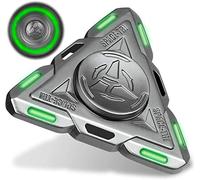 Luminoso Tri Fidget Spinner Space OVNI, brilla en la oscuridad, juguetes sensoriales para dedo Spinner de mano de metal de alta velocidad, enfoque de fiesta, premios para niños y adultos