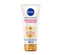 NIVEA Luminous 630 Crema corporal antiestrías y manchas (1 x 200 ml), crema Nivea antiestrías para un tono de piel uniforme, crema hidratante corporal con 48 h de hidratación