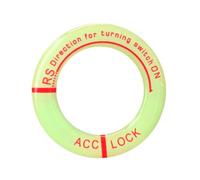 Luminous Car Ignition Key Ring - Fluorescent Glow in the Dark Decorative Sticker, Night Visibility Keyhole Protection Ring with Free Adhesive, Sturdy Epoxy Resin, Ideal for Night Drivers and C