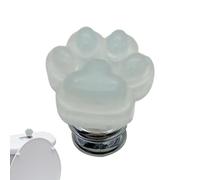 Luminous Cat Paw Toilet Flush Button - Long Nail Auxiliary Switch For | Universal Fit Resin Material | Toilet Button Pusher Luminous Top Push Button | Cat Paw Long Nail Saver & Decor For Bathroom