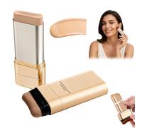 Luminous Dual Ended Concealer Foundation Stick, Korean Foundation Stick 3 in 1 with Brush, Lightweight Brighten Long Lasting Make up Sticks for All Skin Types