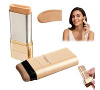 Luminous Dual Ended Concealer Foundation Stick, Korean Foundation Stick 3 in 1 with Brush, Lightweight Brighten Long Lasting Make up Sticks for All Skin Types