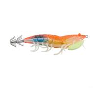 Luminous Egi - Plantilla de pesca para calamares, pulpos y sepias con imitación de camarones y diseño de patas suaves (rosa)
