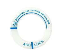 Luminous Ignition Key Ring Sticker - Car Key Hole Decor | Epoxy Resin, Polished Fadeless, Universal Fit Outside Diameter 3.4cm Inside Diameter 2.3cm