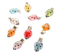 Luminous Ladybug Clips - 10 Pack Cute Styling Hair Accessories, Durable Decorative Clamps, Fun Fashion Holders | Girls Kids Teens School Party Date Outdoor Backpack Clothes