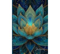 Luminous Lotus Journal: A Beautiful Notebook Featuring a Glowing Patterned Lotus Flower with Stars and Glitter - Perfect for Writing, Meditation, and Daily Mindfulness Practice