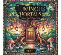 Luminous Portals: Stained Glass Coloring Book - Large Print Coloring Book for Adults Featuring Intricate Gothic Windows, Mystical Architecture, and ... (Breathe Easy Coloring for Stress Relief)