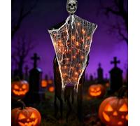 Luminous Skull Ghost Pendant, Versatile Hanging Ghost Skeletons Light Decor Supplies, Halloween Creepy Flying Skeletons Decoration for Outdoor Yard,Holiday Gatherings