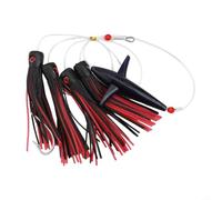 Luminous Squid Daisy Chain Rig for Night Fishing(C3) | 210g heavy weight, 150mm length, ideal for tuna marlin, para deep sea trolling, strong wind resistance