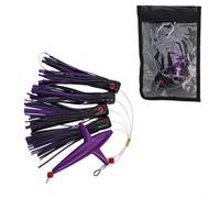 Luminous Squid Daisy Chain Rig for Night Fishing(C5) | 210g heavy weight, 150mm length, ideal for tuna marlin, para deep sea trolling, strong wind resistance
