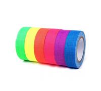 Luminous Tape 6pcs/set Fluorescent Uv Cotton Tape Matte Night Self-adhesive Glowing In The Dark Glowing