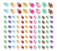 Luminous Turtle Decor, Mini Sea Animal, Aquarium Landscaping Ornaments, Glow in Dark Desk Decoration Garden Craft Supplies Set Fish Tank Decorations Resin Cute Figurines 1.1x0.7cm