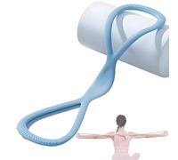 Luminousdo - Bandas de resistencia, figura 8, bandas de ejercicio para mujer, correas de entrenamiento de cuerpo completo con asas ergonómicas para entrenamiento de fuerza, yoga y pilates (azul, 15