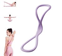 Luminousdo Resistance Bands, Figure 8 Exercise Bands for Women Men, Resistance Band, for Working out, Arms, Chest Expanders Straps,Fullbody Yoga Pulling Ropes (15lb Purpe)