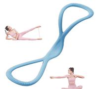 Luminousdo Resistance Bands, Figure 8 Resistance Bands for Women & Men, Figure 8 Exercise Bands with Handles, for Working out, Arm, Chest Expander, Yoga Pulling Rope (Blue,25LB)