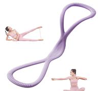 Luminousdo Resistance Bands, Figure 8 Resistance Bands for Women & Men, Figure 8 Exercise Bands with Handles, for Working out, Arm, Chest Expander, Yoga Pulling Rope (Purple,15LB)