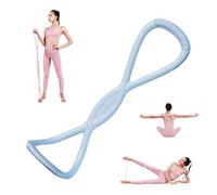 Luminousdo Resistance Bands, Figure 8 Resistance Bands for Women Men, Fullbody Exercise Band with Handles for Yoga, Home Workout, Arm Chest Strength Training (Blue 25 Pound)