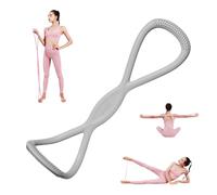 Luminousdo Resistance Bands, Figure 8 Resistance Bands for Women Men, Fullbody Exercise Band with Handles for Yoga, Home Workout, Arm Chest Strength Training (Grey 35 Pound)