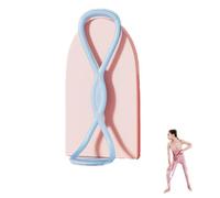 Luminousdo Resistance Bands, Figure 8 Resistance Bands for Women Men, Luminous Do Exercise Bands with Handles, for Working out, Arm, Chest Expander Strap, Fullbody Yoga (Blue,35LB)