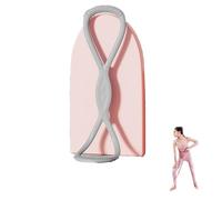 Luminousdo Resistance Bands, Figure 8 Resistance Bands for Women Men, Luminous Do Exercise Bands with Handles, for Working out, Arm, Chest Expander Strap, Fullbody Yoga (Gray,25LB)