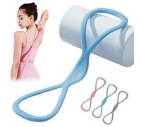 Luminousdo Resistance Bands,Figure 8 Resistance Bands for Women Men,Luminous Do Exercise Bands with Handles for Working out, Arm, Chest Expander Strap (Blue 25 lbs)