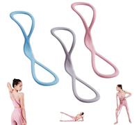 Luminousdo Resistance Bands,Figure 8 Resistance Bands for Women Men,Upgraded 8 Shaped Resistance Band with Handles, for Working out, Arm, Chest Expander Strap, Yoga Starter Set (15+25+35P)