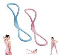 Luminousdo Resistance Bands,Figure 8 Resistance Bands for Women Men,Upgraded 8 Shaped Resistance Band with Handles, for Working out, Arm, Chest Expander Strap, Yoga Starter Set (A 15P+25P)