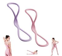 Luminousdo Resistance Bands,Figure 8 Resistance Bands for Women Men,Upgraded 8 Shaped Resistance Band with Handles, for Working out, Arm, Chest Expander Strap, Yoga Starter Set (B 15+25P)
