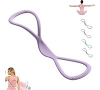 Luminousdo Resistance Bands, Fullbody Yoga Pulling Rope, Exercise Bands for Women Men, for Arm, Chest Expander/Back Training Elastic Ropes (Purple(25lb))