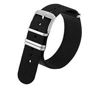 Luminox Correa de reloj de repuesto para series 3000, 3050, 3080, 8400 y otras de 23 mm, Negro, 23mm, Correa