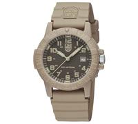 Luminox Leatherback SEA Turtle XS.0326 - Reloj de cuarzo para hombre, carcasa de material compuesto reforzado con fibra de vidrio de 44 mm, correa de poliuretano, color beis, resistente al agua 10 bar