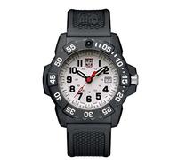 Luminox new NavySEAL carbon compound 3500 series Watch with carbon compound Case Silver|Gray Dial and PU Black Strap XS.3507