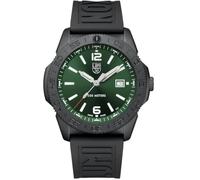 Luminox Pacific Diver XS.3137.B - Reloj de Buceo para Hombre (44 mm, Acero Inoxidable, Cuarzo, analógico, 20 Bar, Correa de Acero Inoxidable, Esfera Verde, Fecha, manecillas luminiscentes)