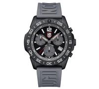 Luminox Pacific Diver XS.3148 - Reloj de Buceo para Hombre, Cuarzo, Caja de Acero Inoxidable de 44 mm, Correa de Caucho, Color Gris, Esfera Negra, Sumergible a 20 Bares, cronógrafo, Fecha, manecillas