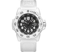 Luminox Reloj analógico de Cuarzo Suizo para Hombre con Correa de Silicona XS.4231.Set, Blanco, Militar