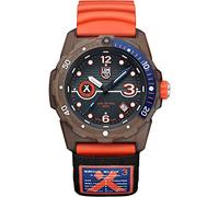Luminox Reloj analógico de Cuarzo Suizo Unisex para Adultos con Correa de Goma XB.3729.Eco, marrón, Orange, Moderno