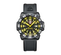 Luminox Reloj Navy Seal para Hombre de 44 mm, Serie 3050/3051, Reloj Militar, CARBONOX™, Reloj de Cuarzo Suizo, Resistente al Agua hasta 200 m, autoiluminado, Negro, Amarillo, Blanco, Correa