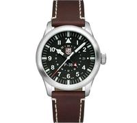 Luminox Reloj analógico de Cuarzo Suizo para Hombre con Correa de Cuero XA.9521, Negro, 42mm, Correa.